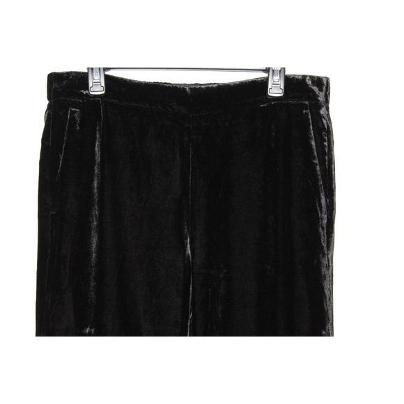 J. Crew Velvet Peyton Pull-On Pants Black Stretch Womens Size 14T 14 Tall H14624 - Picture 3 of 11